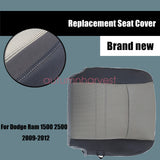 Fits Dodge Ram 1500 2500 3500 SLT 2009-2012 Driver Bottom Cloth Seat Cover Gray