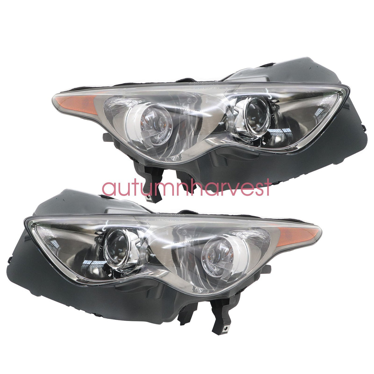 2x Headlights For 2009-2013 Infiniti FX35 FX50 QX70 14-17 w/o Sport Pkg Non-AFS