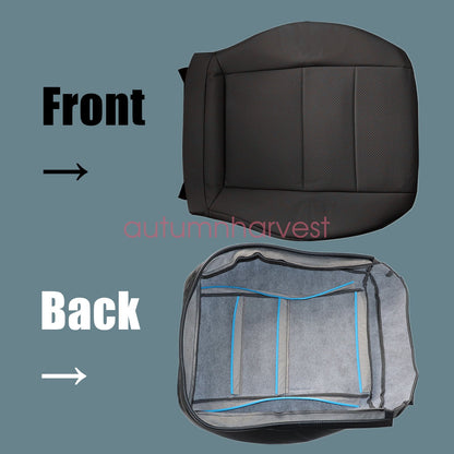For 2008-2015 Mercedes Benz GLK 250 350 Driver Passenger Bottom Seat Cover Black
