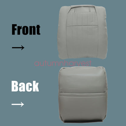 For 1994 1995 1996 Chevy Impala SS Both Side Perforated Leather Seat Cover Gray