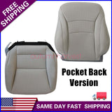 2013-17 For Honda Accord Driver Side Replacement Seat Cover Gray (Pocket Back)
