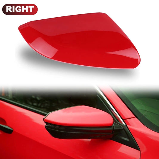 RED REAR VIEW MIRROR COVER CAP FOR 2016-2021 HONDA CIVIC PASSENGER RIGHT SIDE 1X