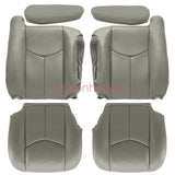 For 2003-2006 Chevy Silverado GMC Sierra Driver & Passenger Seat Cover Gray 922
