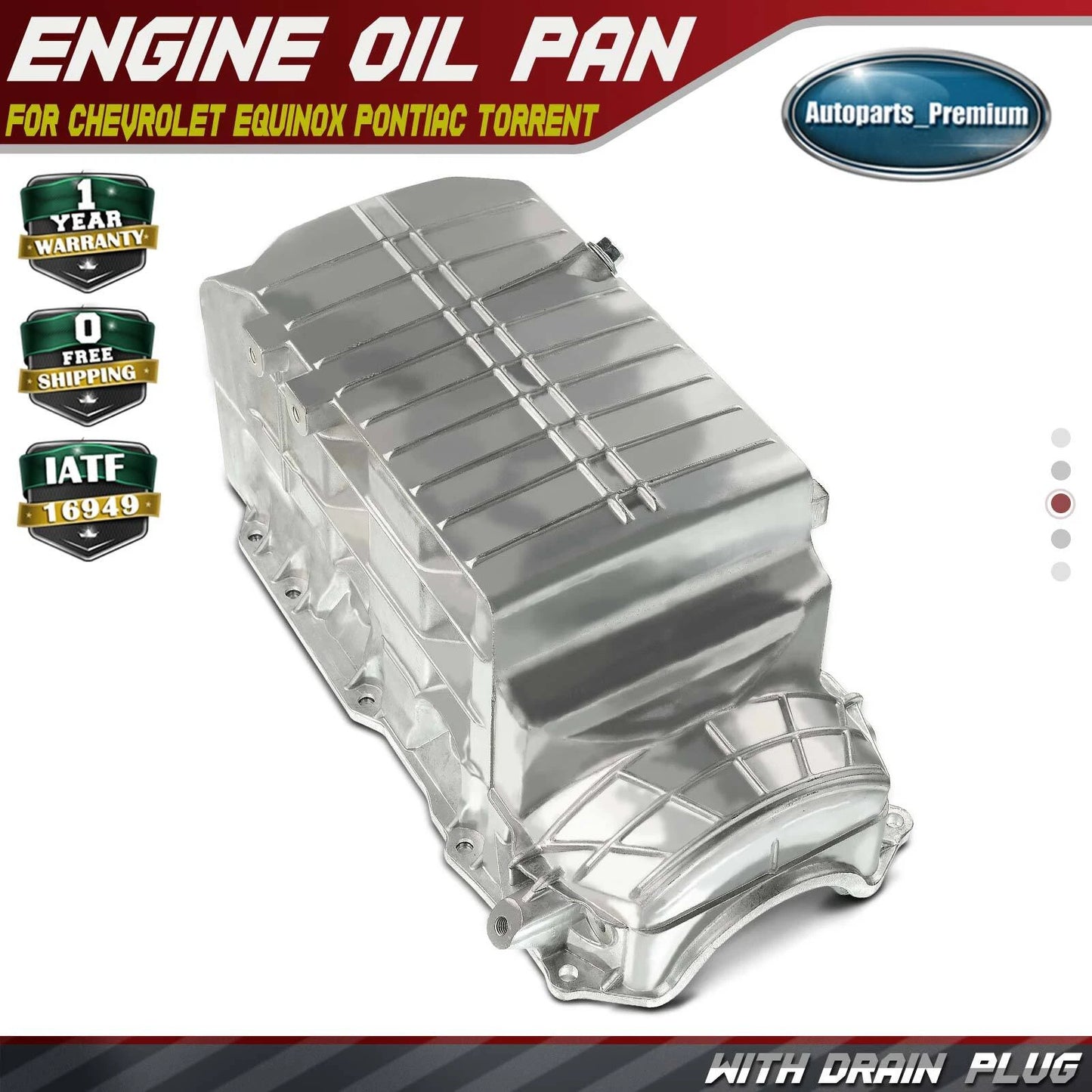 Engine Oil Pan Sump FIT Chevrolet Equinox LS LT Pontiac Torrent Base GT Sport