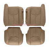 Fits 2003-2006 Chevy Silverado Seat Cover Tan 522 Driver Passenger Bottom-Top