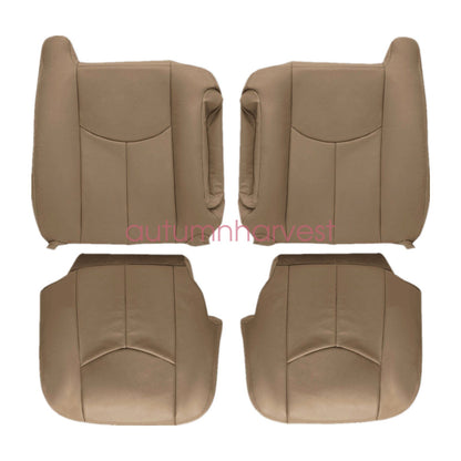 Fits 2003-2006 Chevy Silverado Seat Cover Tan 522 Driver Passenger Bottom-Top