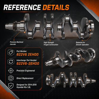 Engine Crankshaft for 2014-2016 Kia 1.8L - Perfect Fit and Durability