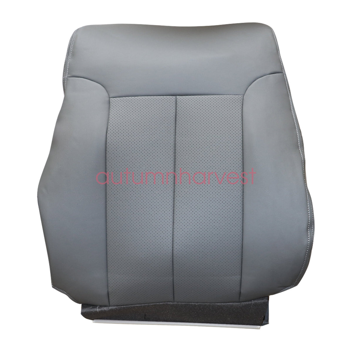 For 2009-2014 Ford F150 Lariat Passenger Top PERFORATED Seat Cover Steel Gray