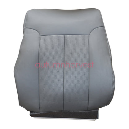 For 2009-2014 Ford F150 Lariat Passenger Top PERFORATED Seat Cover Steel Gray