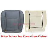 For 2006-2009 Dodge Ram 1500 2500 3500 Driver Bottom Seat Cover & Foam Cushion