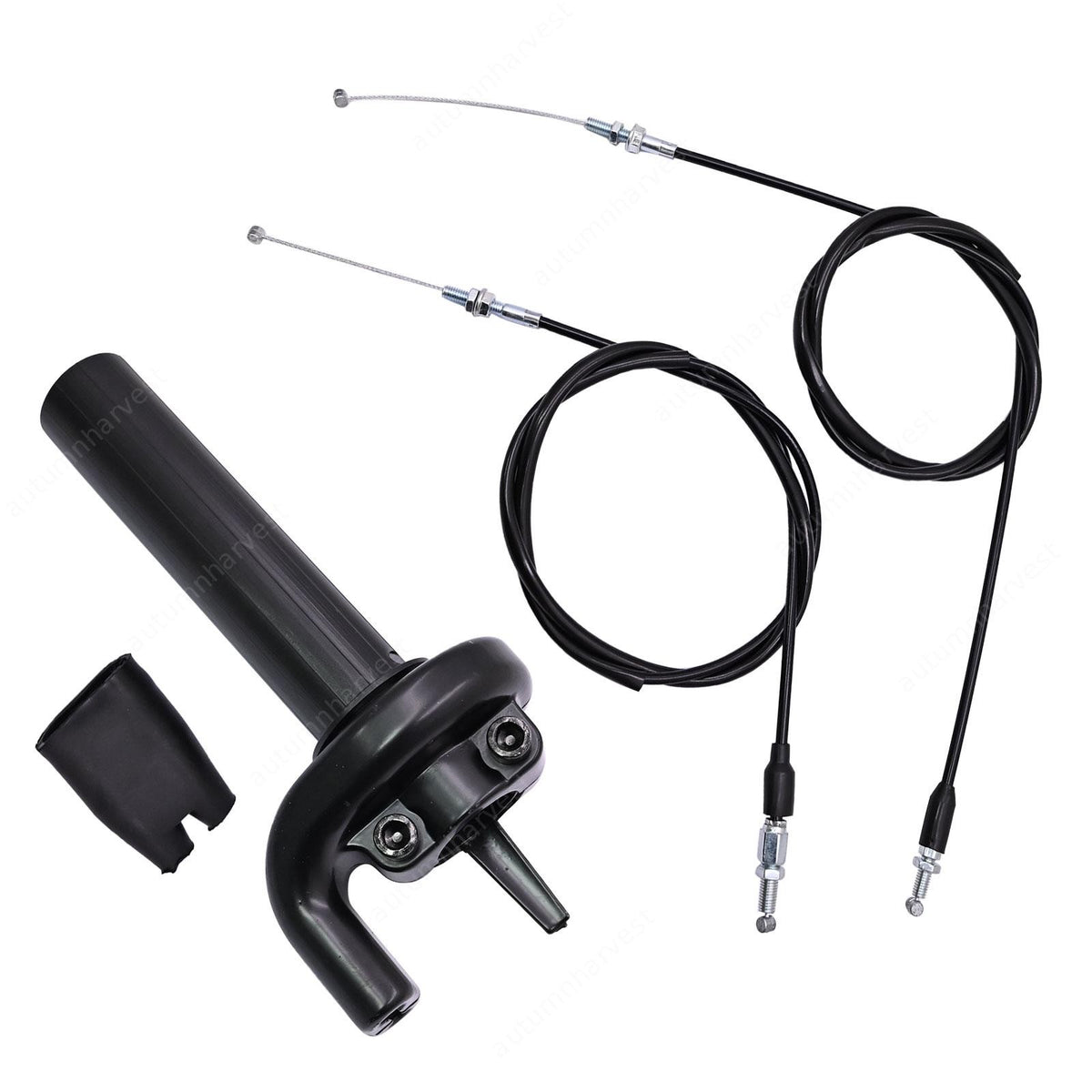 Throttle Cable w/ Twist Throttle Accelerator Grip Fits Honda CRF150R CRF250R BLK