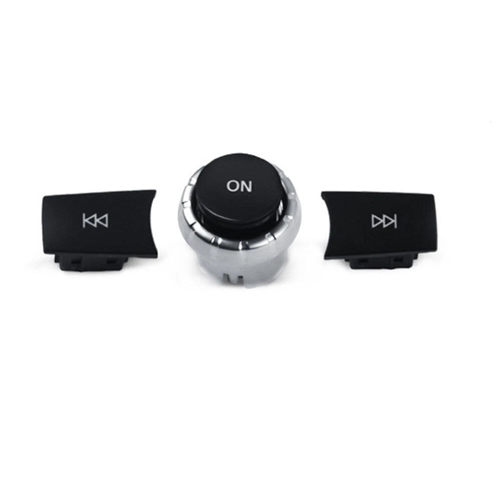 CD Audio Control Button Knob Cover Kit Fits 2009-2015 Mercedes-Benz W212 E-class