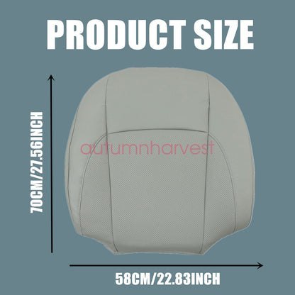 For 2007-2012 Lexus ES350 Front Bottom & Lean Back Leather Seat Cover Light Gray