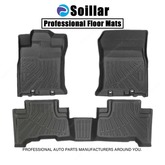 Floor Mats Liners Set For 2007-2014 Toyota FJ Cruiser Front-Rear All Weather TPE