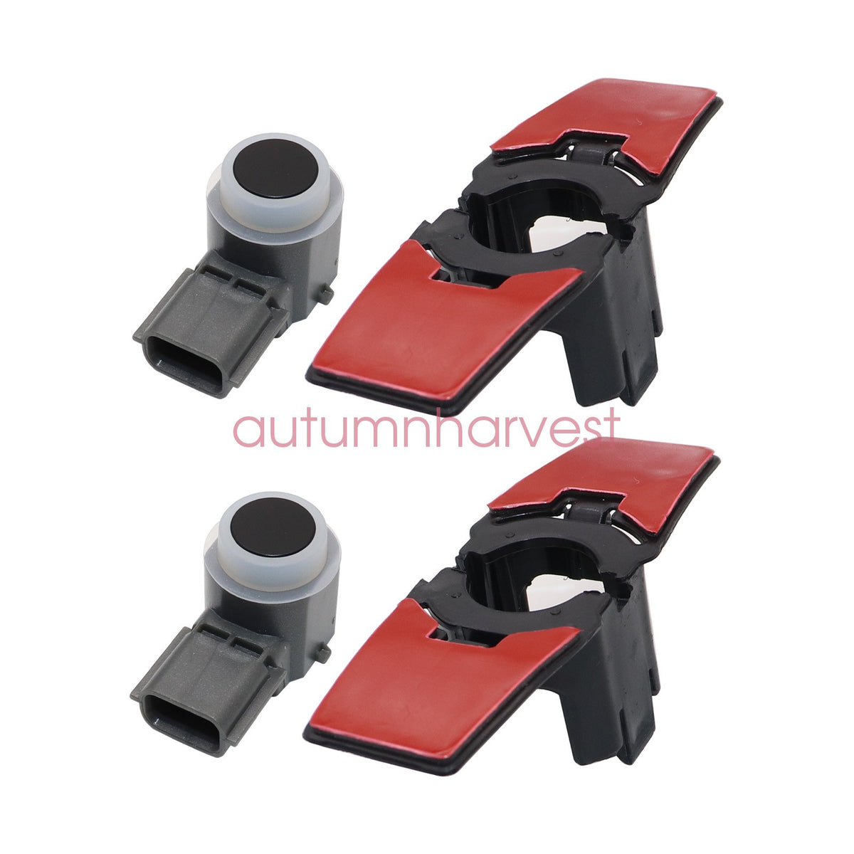 2x Parking Sensor With Bracket Set For Infiniti Q50 Q60 285335ZA0A 284384GA1A