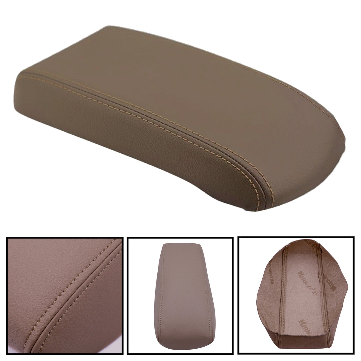 Leather Center Console Lid Armrest Cover Fits Toyota 4Runner 96-2002 Skin Dk Tan