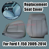 For 2009-2014 Ford F150 Lariat Bottom & Lean Back Leather Seat Cover Steel Gray
