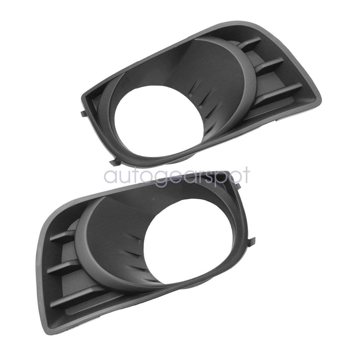 Right & Left Black Fog Light Lamp Bezel Cover Trim Fits 2008-2017 Toyota Sequoia