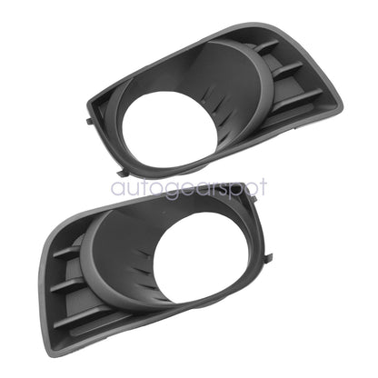 Right & Left Black Fog Light Lamp Bezel Cover Trim Fits 2008-2017 Toyota Sequoia