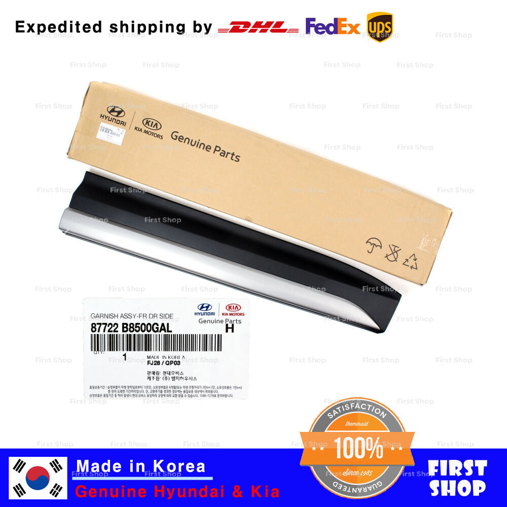 Front Lower Right Door Molding For Hyundai Santa Fe 2017-2018 87722B8500