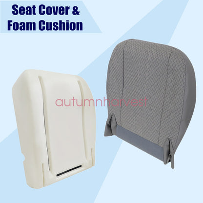 Driver Bottom Seat Cover & Foam Cushion For 2003-2014 Chevy Express & GMC Van