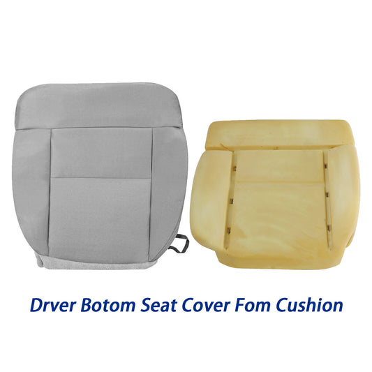 2004 2005 06 07 2008 Fits Ford F150 Driver Bottom Seat Cover & Foam Cushion Gray