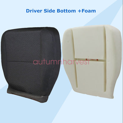 For 07-14 GMC Sierra 1500 2500 HD Driver Bottom Cloth Seat Cover & Foam Cushion