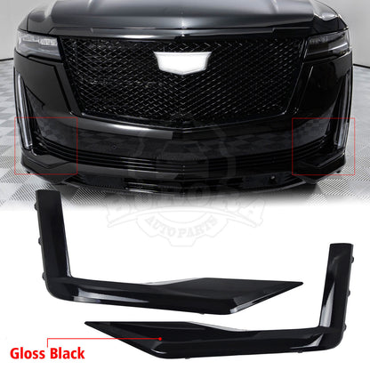 Fits Cadillac Escalade 2021-23 Set of 2 Bumper Face Bar Trims Molding
