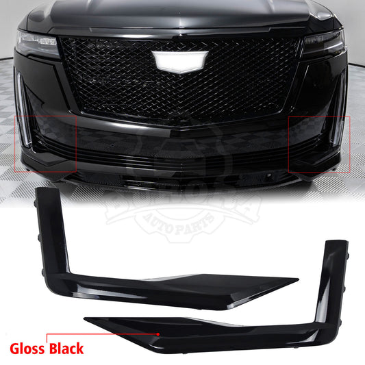 Fits Cadillac Escalade 2021-23 Set of 2 Bumper Face Bar Trims Molding