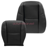 Fits 2007-2014 Cadillac Escalade Leather Seat Cover Black Driver Bottom & Top