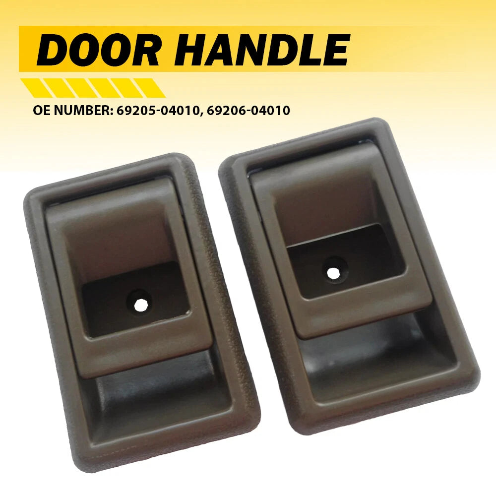 Fits 1988-2000 Toyota Corolla/Tercel Left+Right Door Handle Inner Indoor Brown