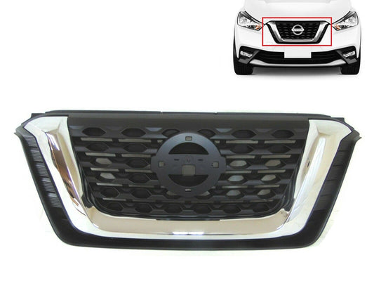 Front Assembly Upper Bumper Grille Fit 2018-20 NISSAN Kicks 623105RB0A