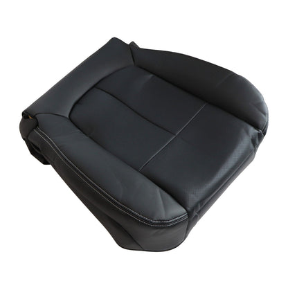 For 2009-2014 Ford F150 Lariat Passenger Bottom PERFORATED Seat Cover Black
