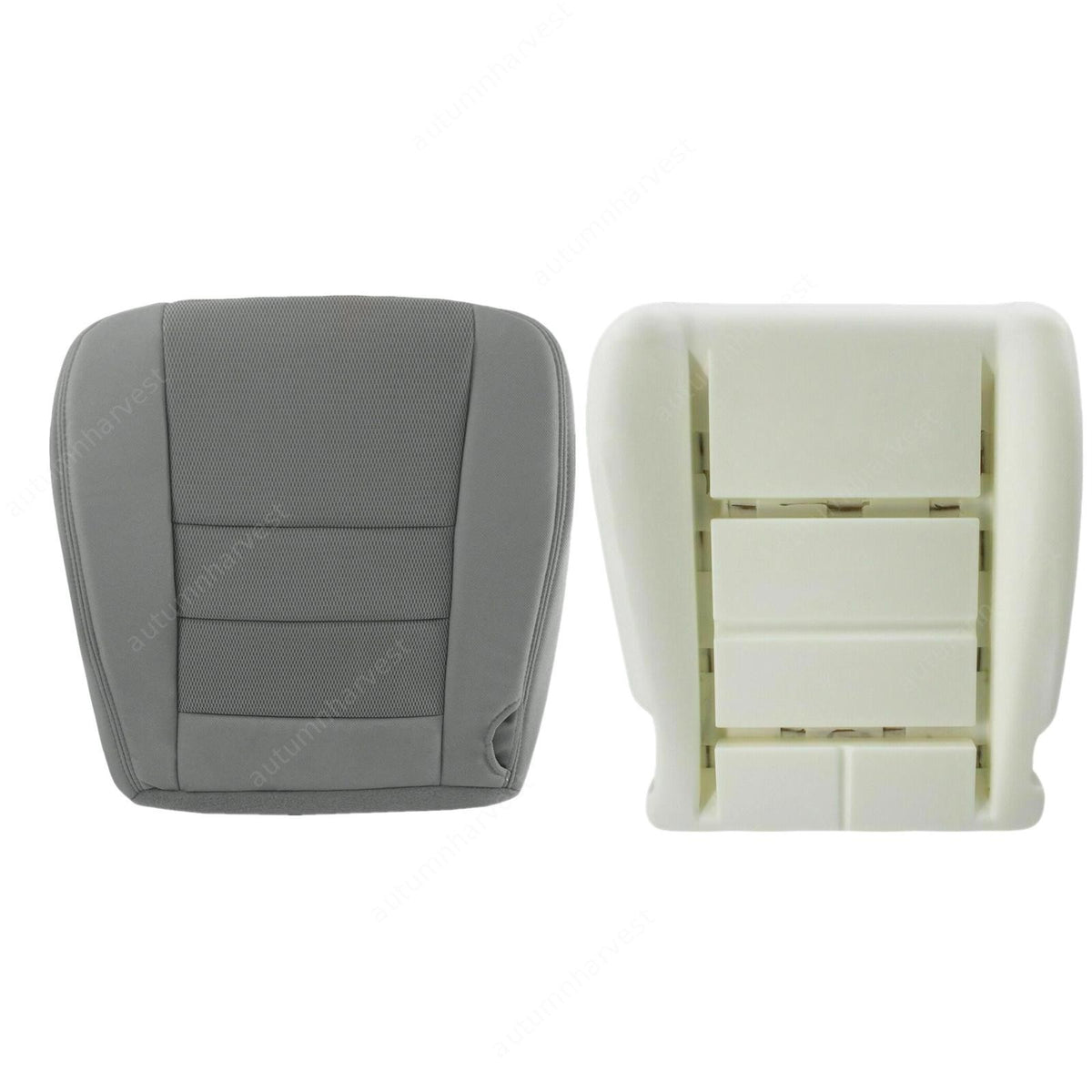 For 2003-2007 Ford F250 F350 XLT Driver Bottom Cloth Seat Cover & Foam Med Gray