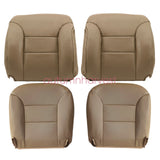 Front Bottom & Back Leather Seat Cover Tan For 95-99 Chevy Silverado GMC Sierra