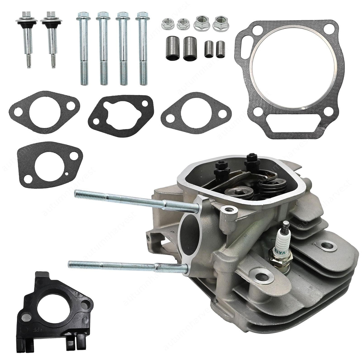 For Honda GX340 GX390 11HP 13HP: Assembled Cylinder Head w/Rockers & Springs
