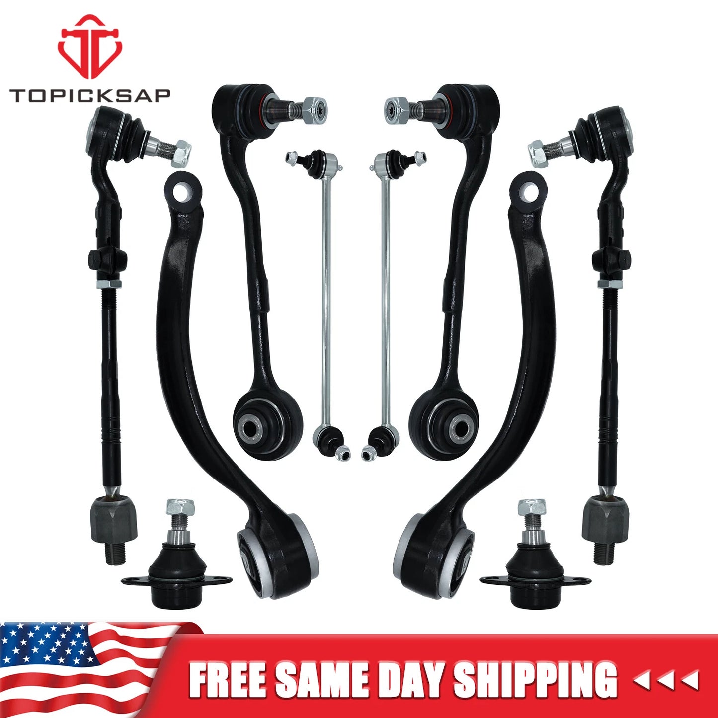 10pcs Front Control Arms Ball Joints Kits Suspension Fit BMW E90 Xi xDrive 328XI