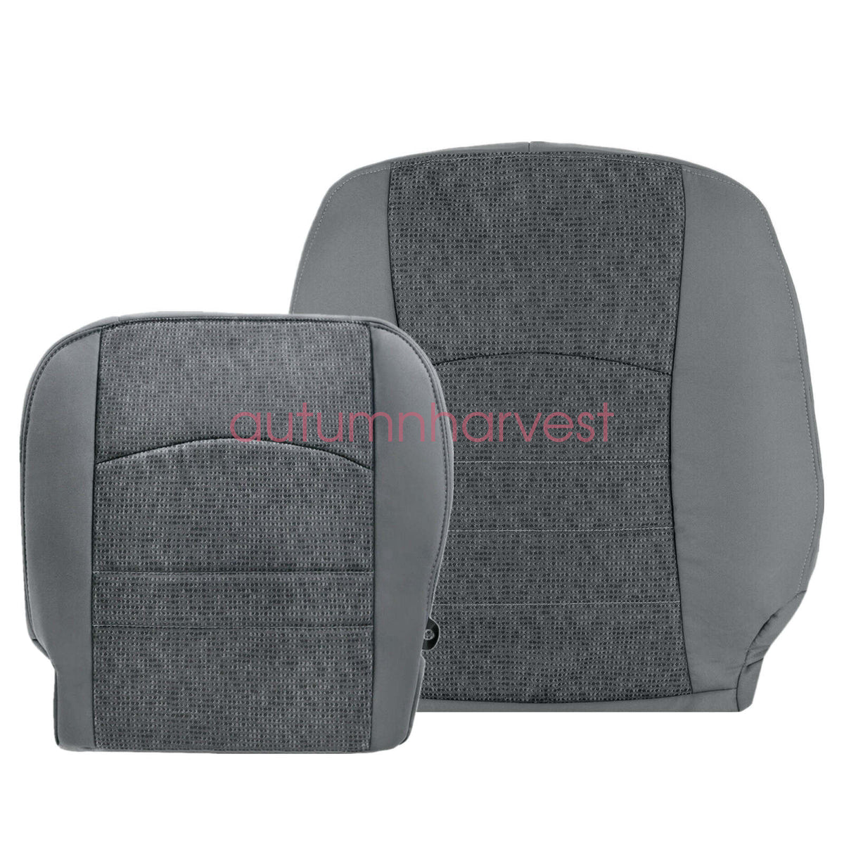 2013-18 For Dodge Ram 1500 2500 3500 SLT Driver Bottom-Top Cloth Seat Cover Gray