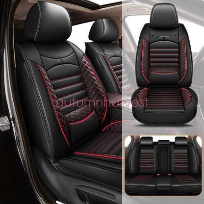 For 2007-2023 Toyota Tacoma Crew Cab 4-Door Car 5-Seat Covers PU Leather Cushion