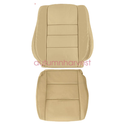 For 2008 2012 Honda Accord 4-DOOR Sedan Driver Side Bottom Top Seat Covr Tan