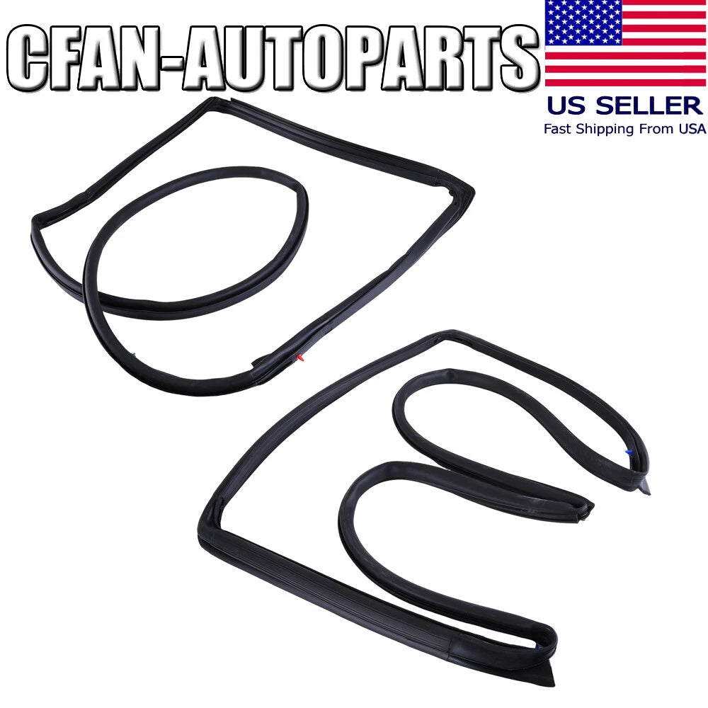 55395275AW 2 Set Front Door Weatherstrip Seal LH RH For 2007-18 Jeep Wrangler JK