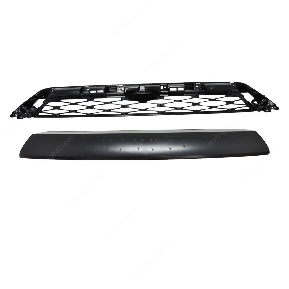 For 2014-2019 Toyota 4Runner Limited Mesh Front Bumper Upper Grille Matte Black