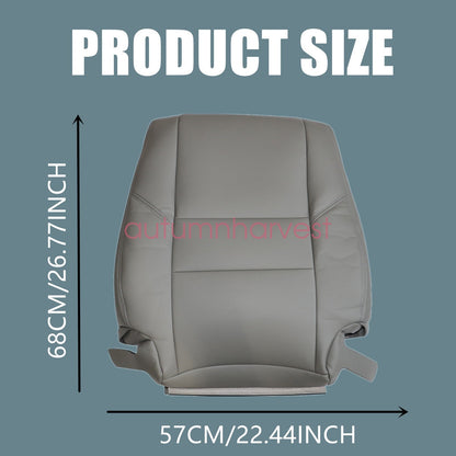 For 2000-2004 Toyota Tundra Sequoia Driver & Passenger Leather Seat Cover Gray