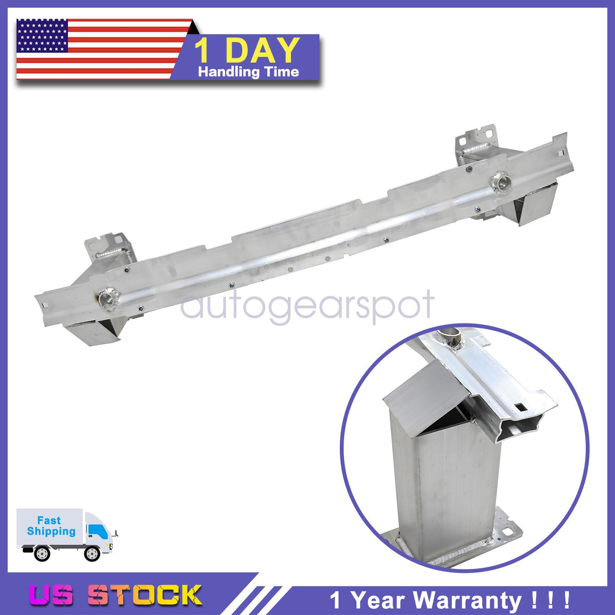 For 2019-2023 Porsche Cayenne Aluminum Front Bumper Reinforcement Impact Bar