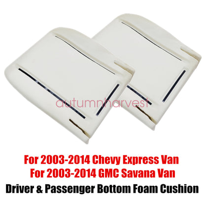 Both Side Bottom Foam Cushion Pad For 2003-2014 GMC Savana Van Chevy Express Van