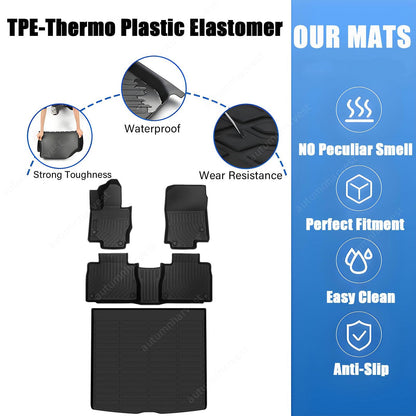TPE Floor Mats & Trunk Cargo Liner Fits 2025 Benz GLE-Class SUV Replacement New