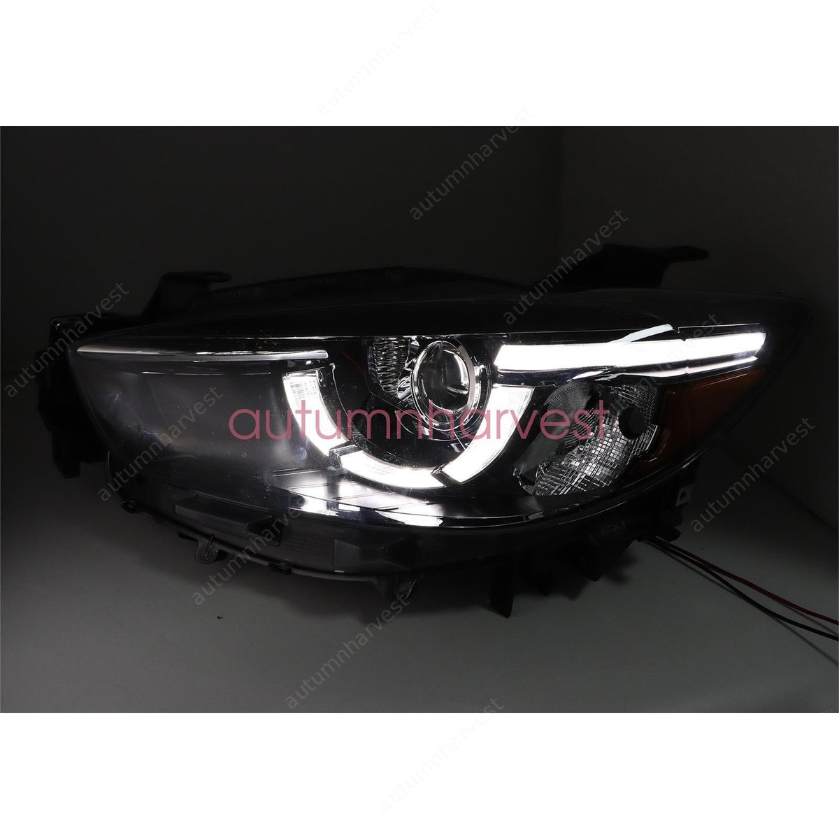 New For Mazda CX-5 2016 Pair Front Lamp Headlight DRL LED With AFS Left + Right