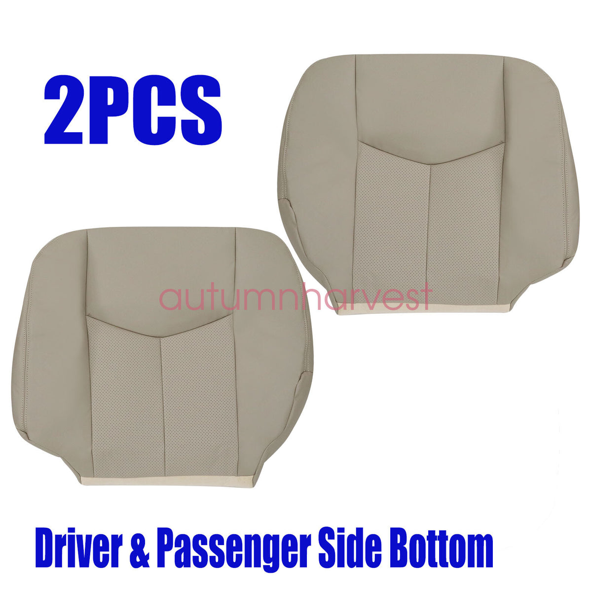 Fits 2003 2004 2005 2006 Cadillac Escalade Driver & Passenger Bottom Seat Cover