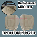 For 2009-2014 Ford F150 Lariat Front Bottom PERFORATED Leather Seat Cover Tan