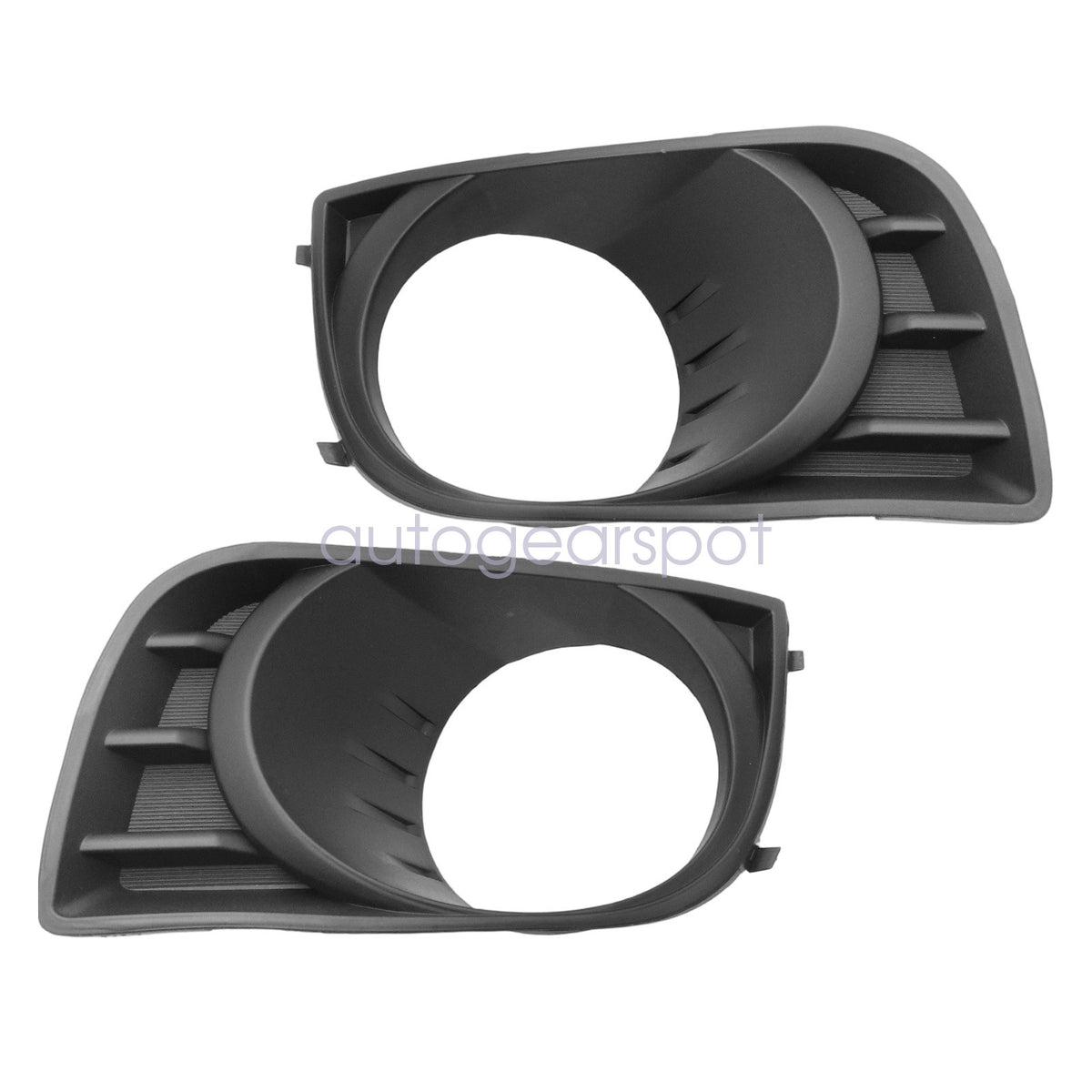 Right & Left Black Fog Light Lamp Bezel Cover Trim Fits 2008-2017 Toyota Sequoia